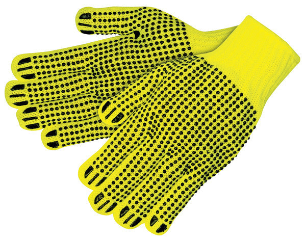 MCR Safety 9662S Heavy Weight 2-Sided Dot, Hi Vis Yellow (1DZ)