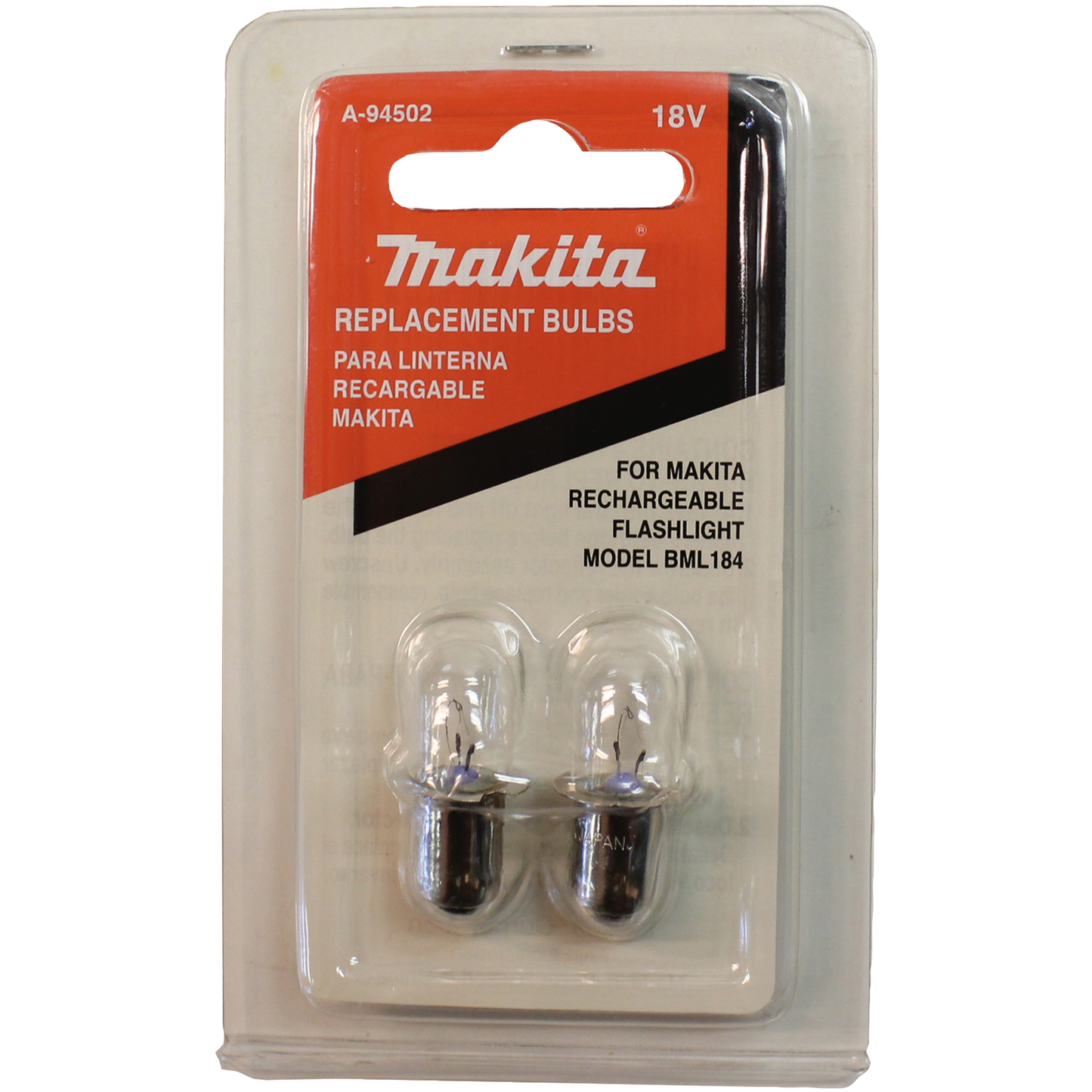 Makita A-94502 Light Bulb, 2/pk, BML184