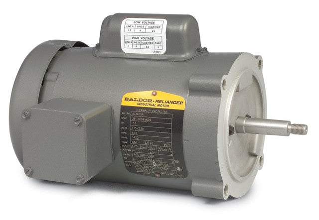 Baldor JL3501A .33HP, 1725RPM, 1PH, 60HZ, 56J, 3414L, TEFC, F1
