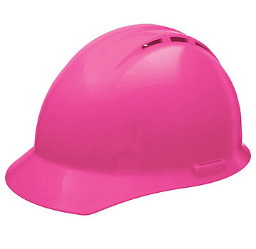 Delta Plus WEL19453HP Americana® Cap Vented with 4-Point One-D Rotor Suspension, Hi Viz Pink
