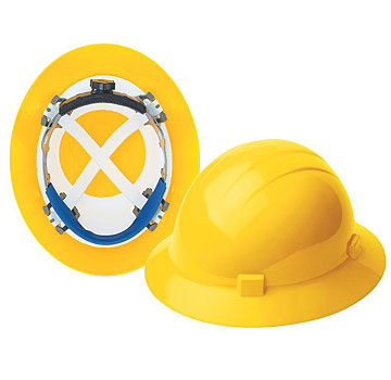Delta Plus WEL20005YE Americana360® Full Brim Type II with 4 Point One-D Rotor Suspension, Yellow