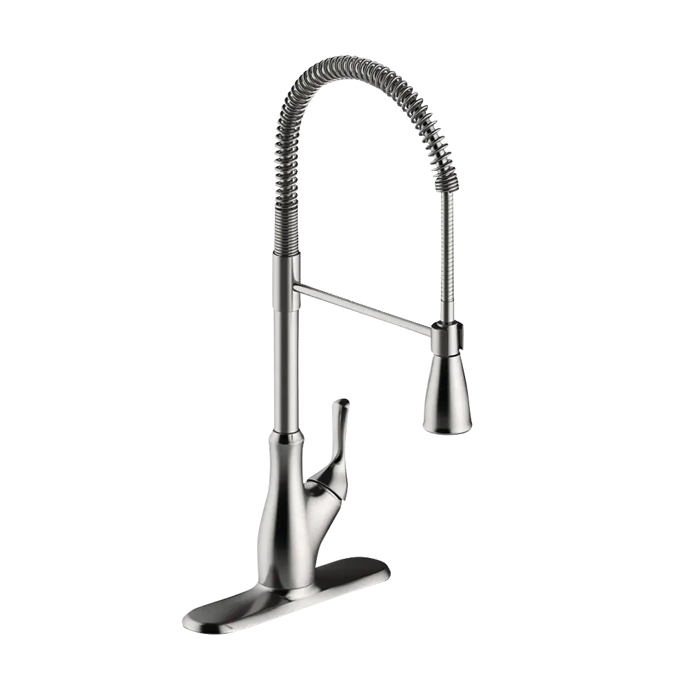Matco-Norca AN-155SS Angelic Single Handle Industrial Kitchen Faucet, Stainless Steel