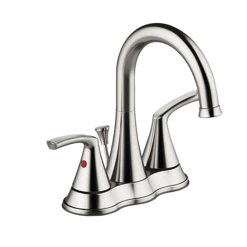 Matco-Norca AN-420BN Angelic Two Handle 4" Lavatory Faucet, Brushed Nickel