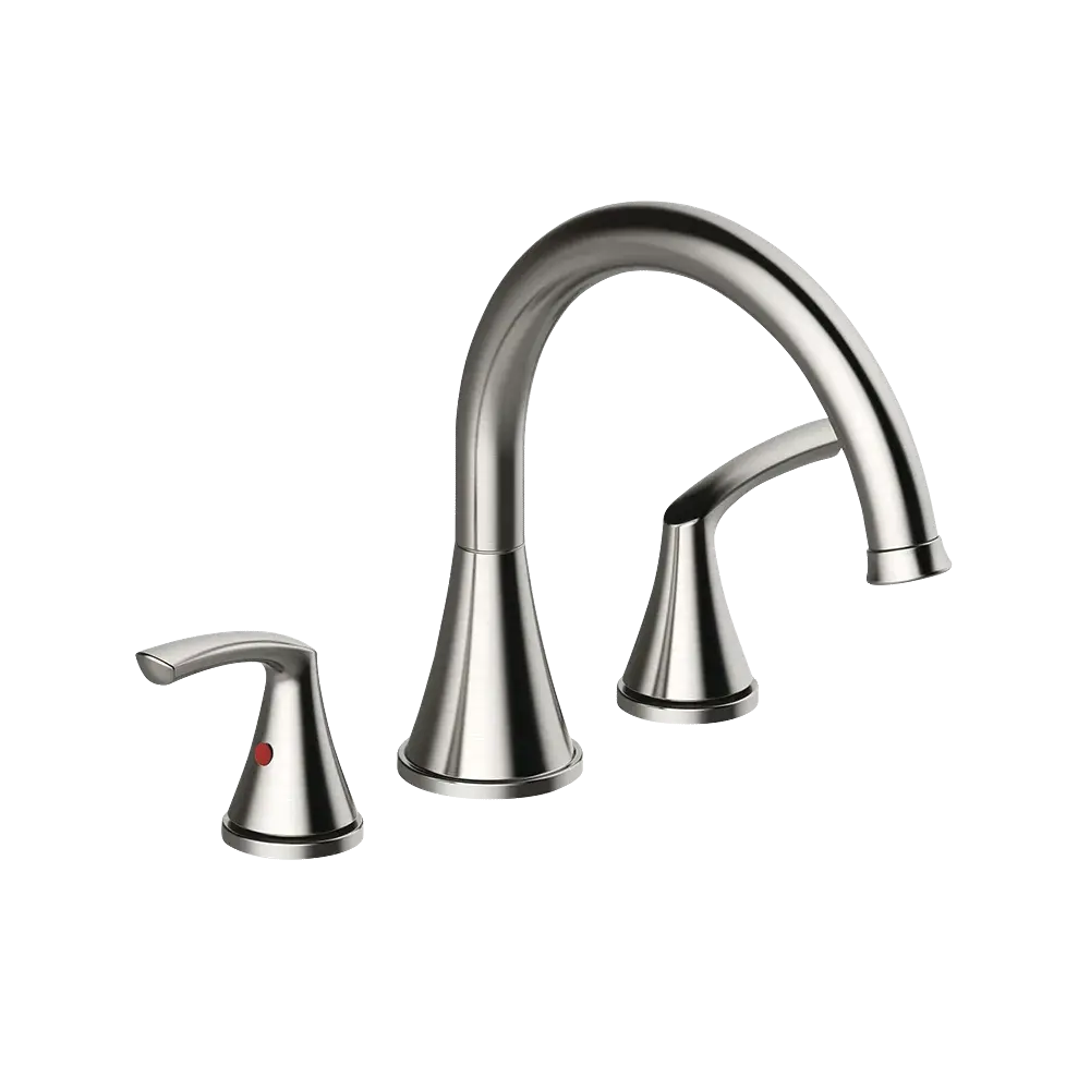Matco-Norca AN-900BN Angelic Two Handle Widespread Roman Tub Faucet, Brushed Nickel