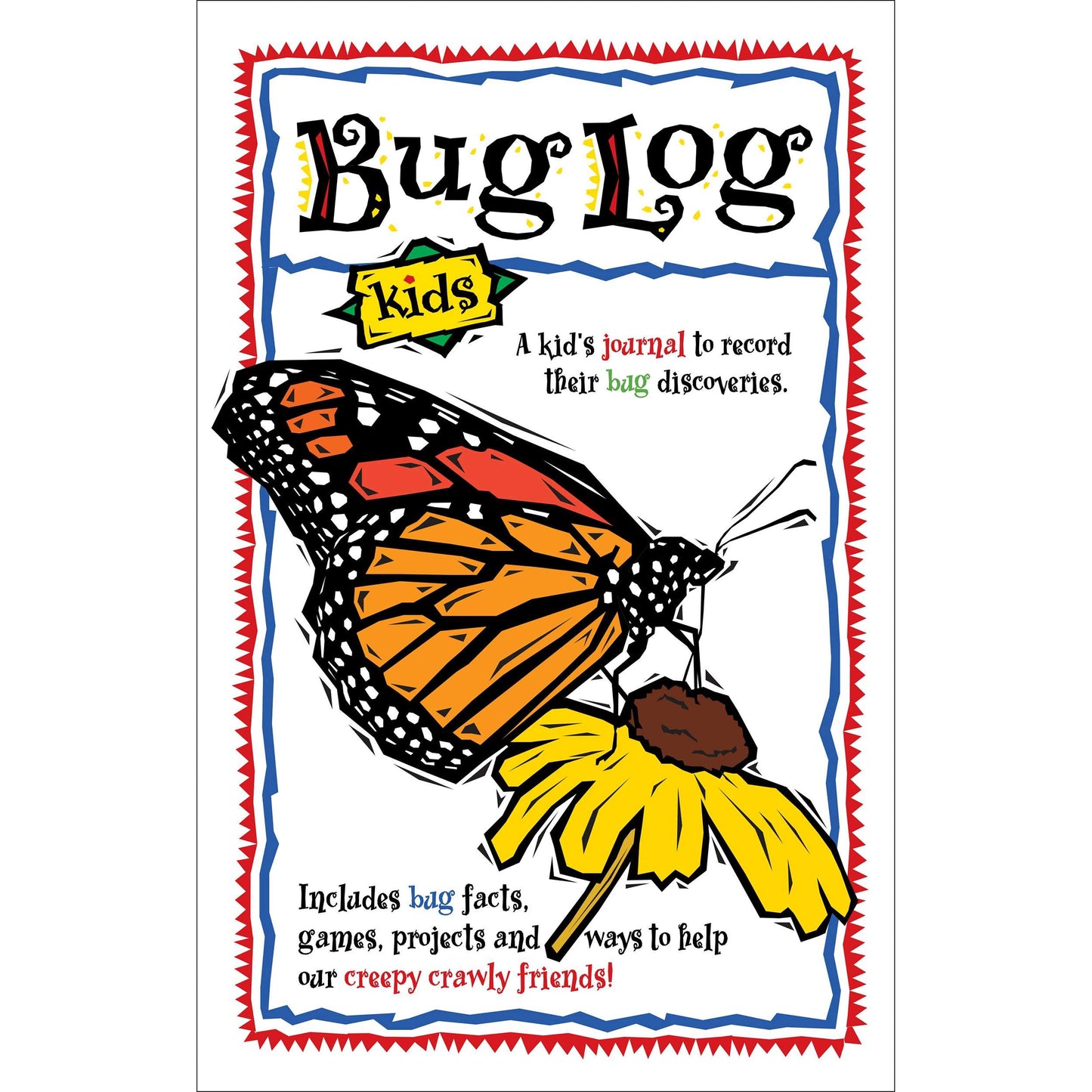 Paradise Clay AVK039 Bug Log: Kids - Book