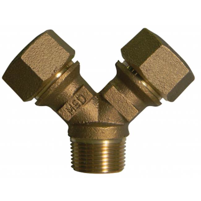 A.Y. McDonald 5127-056 708Ysmt 1X3/4 Y-Branch Mnpt X (Two) Cts - Nl