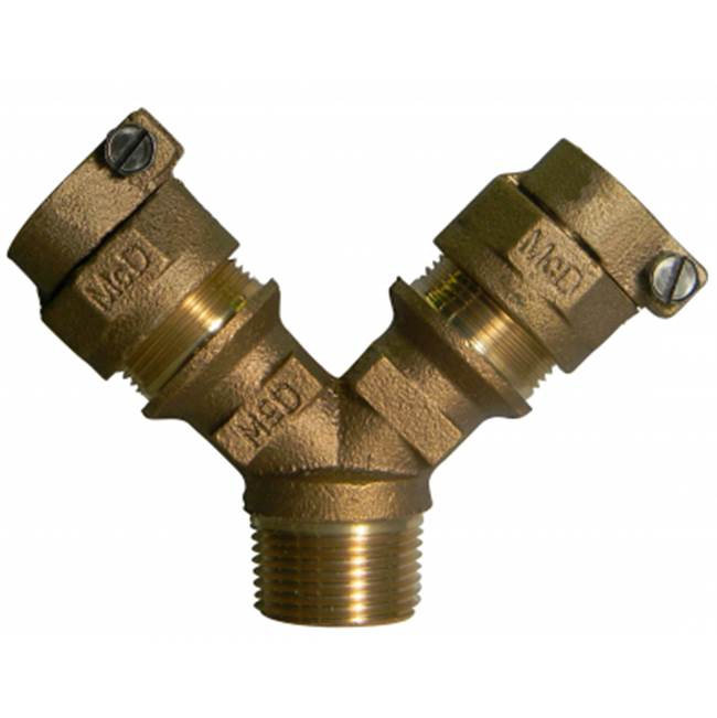 A.Y. McDonald 5127-422 708Ysm3 1X3/4 Y-Branch Mnpt X (Two) Pep - Nl