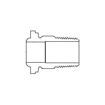 A.Y. McDonald 5149-233 740-3M3 C-Style Endpiece 3/4X3/4 Mnpt-Nl
