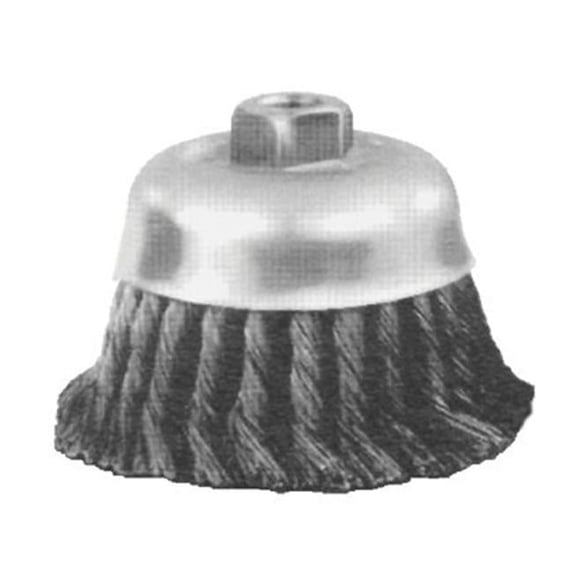 PFERD 82522 4" Knot Wire Cup Brush .014 Cs Wire 5/8-11