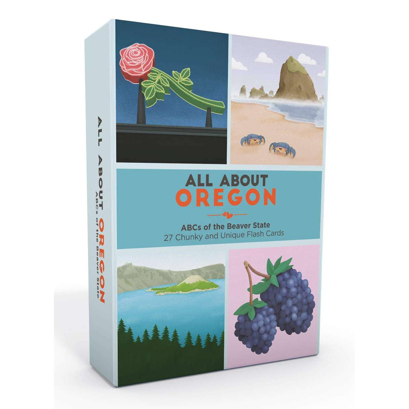 Paradise Clay GSP045 All About Oregon: ABCs of The Beaver State - Flash Cards