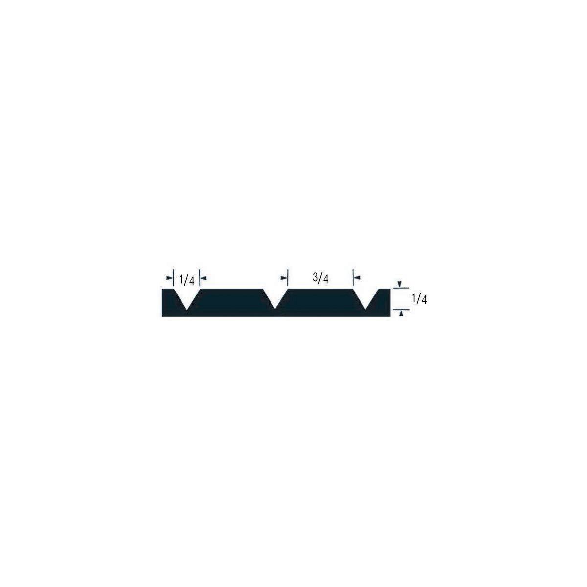 Allway SNTV3 ¼” x ¾” Soft Grip Skip-Tooth Notch Trowel