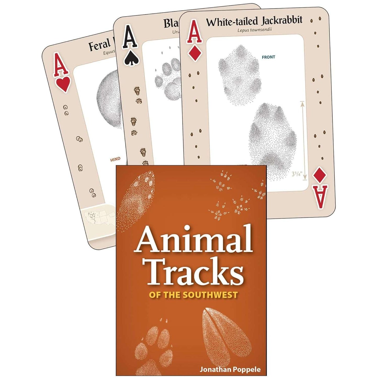 Paradise Clay AVK174 Animal Tracks of the Southwest Playing Cards