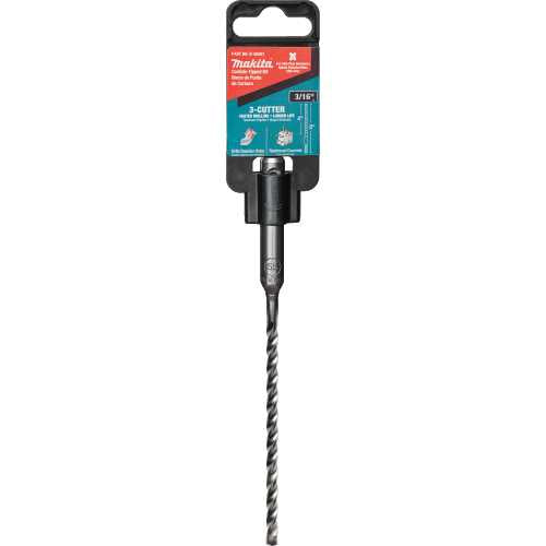 Makita B-60981 3/16" x 6" SDS‘PLUS Bit, 3‘Cutter