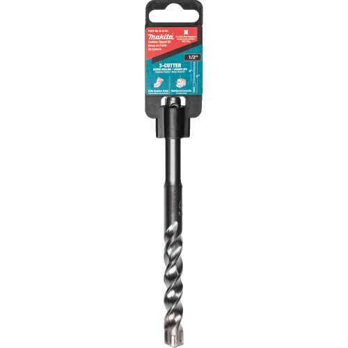 Makita B-61101 1/2" x 6" SDS‘PLUS Bit, 3‘Cutter