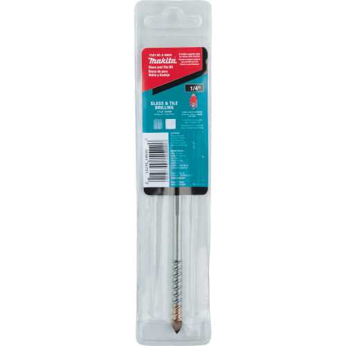 Makita B-68959 1/4" x 4" Glass and Tile Bit, 3 Flat Shank