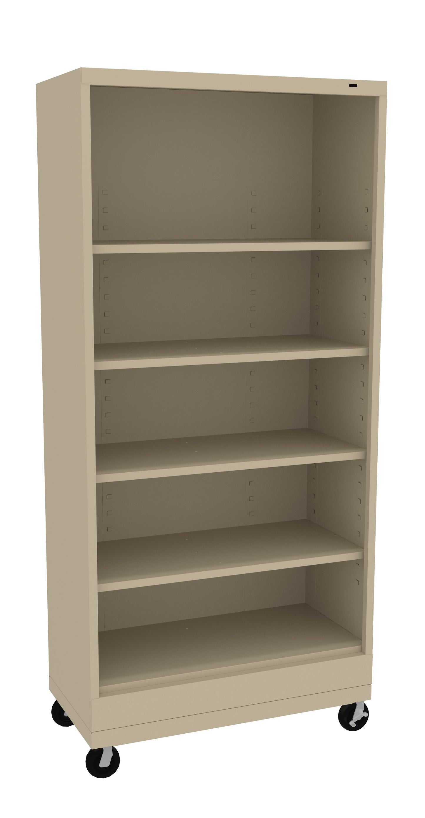 Tennsco BC18-72M 18" Deep Mobile Welded Bookcase - 72" High