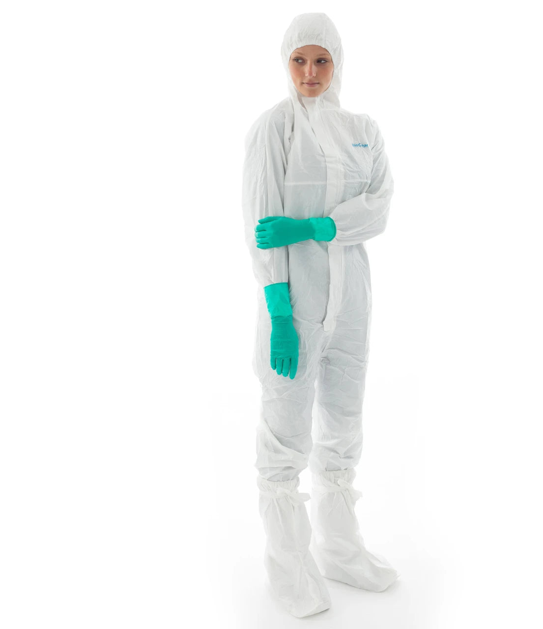 SOS Cleanroom BDCHT-XXL Ansell BDCHT BioClean-D Non-Sterile Coverall with Hood Class 10 (ISO 4)