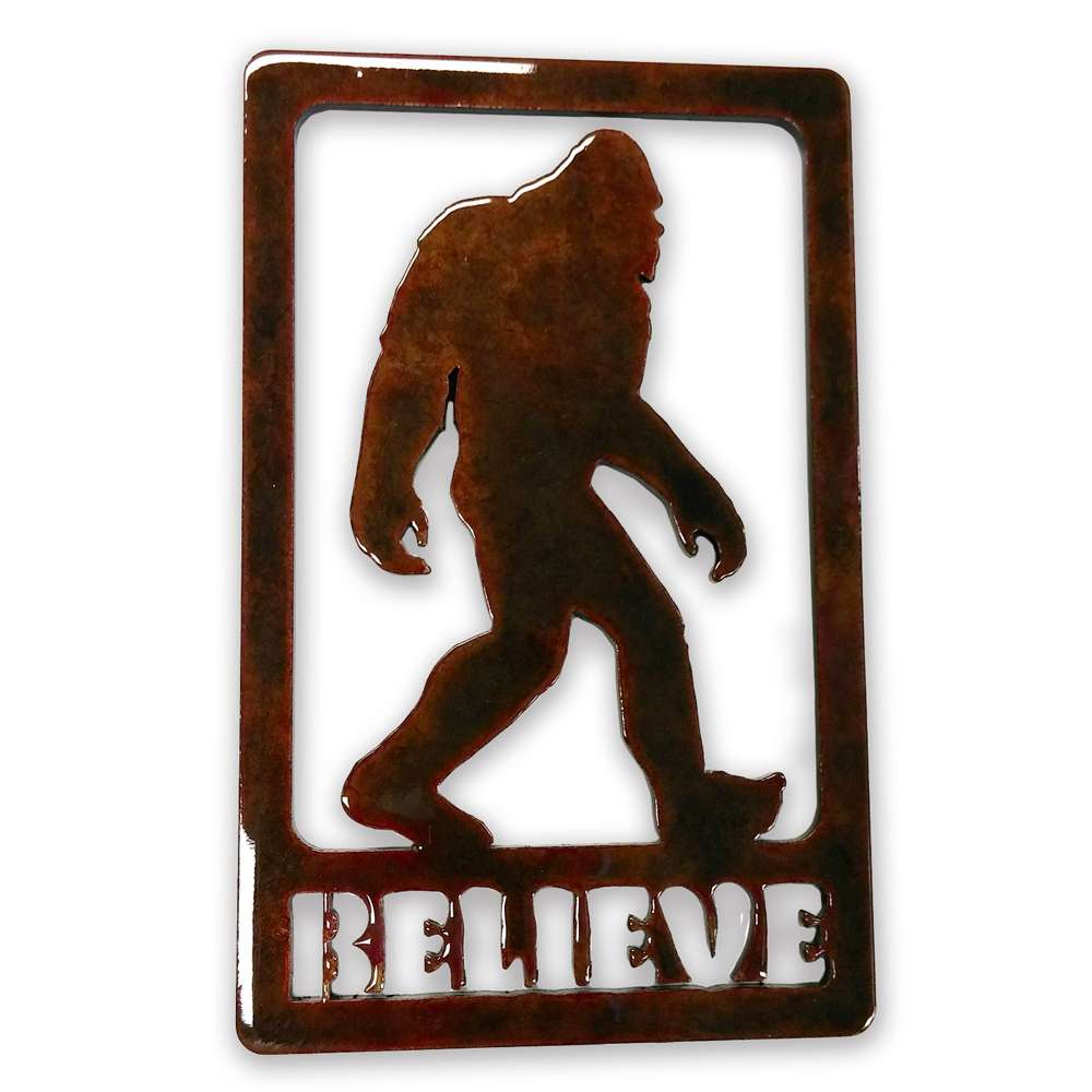 Paradise Clay PAR610 "Believe" Bigfoot MAGNET - Bigfoot Gift