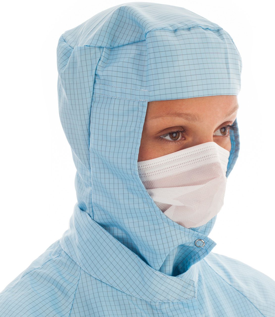 SOS Cleanroom Ansell BFV05 BioClean Microflow Face Veil with Headloop Class 10 (ISO 4)