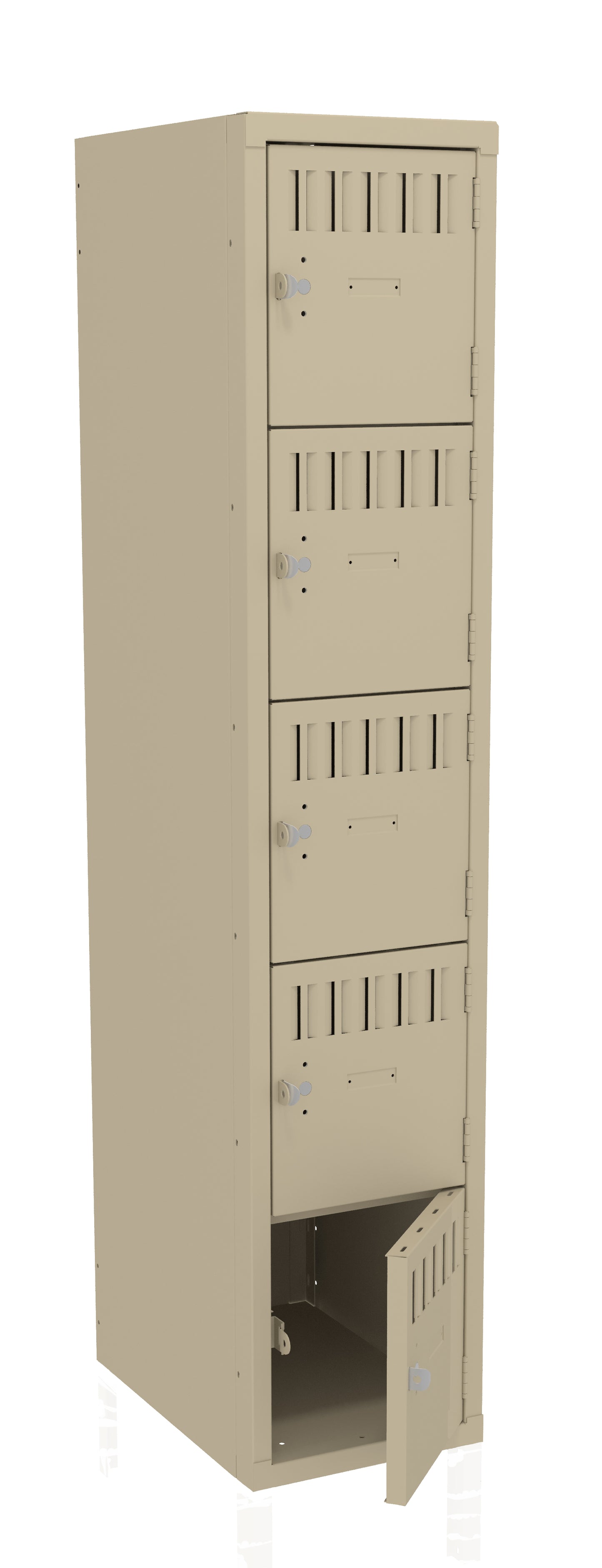 Tennsco BS5-121812-A 5 High Box Locker - One Wide, No Legs (Assembled)