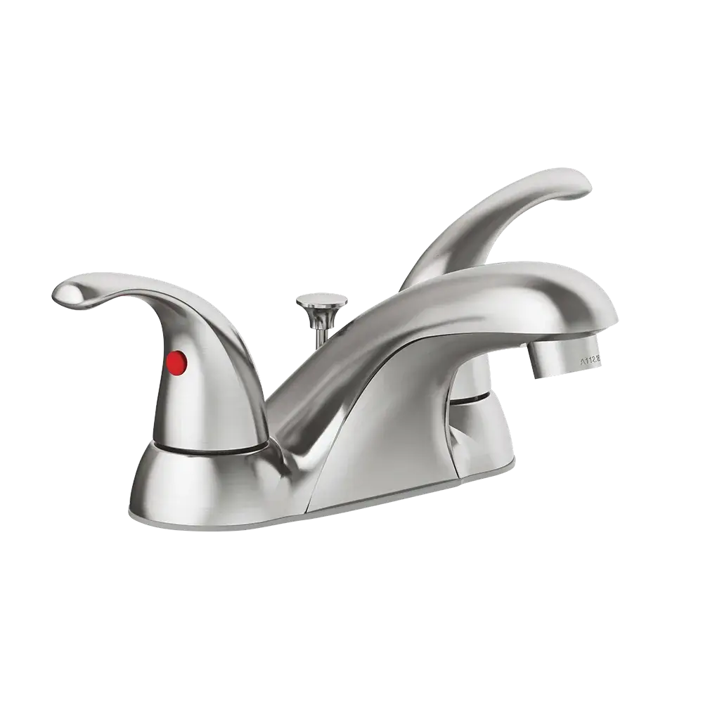 Matco-Norca BL-401BN Builder Light Two Handle 4" Lavatory Faucet, Brushed Nickel