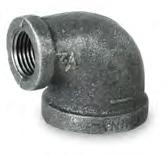 Everflow BMRL0120 1/2 x 1/8 Reducing Elbow Black Malleable