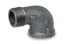 Everflow BMSN3412 3/4" x 1/2" Street Elbow 90 Black Malleable
