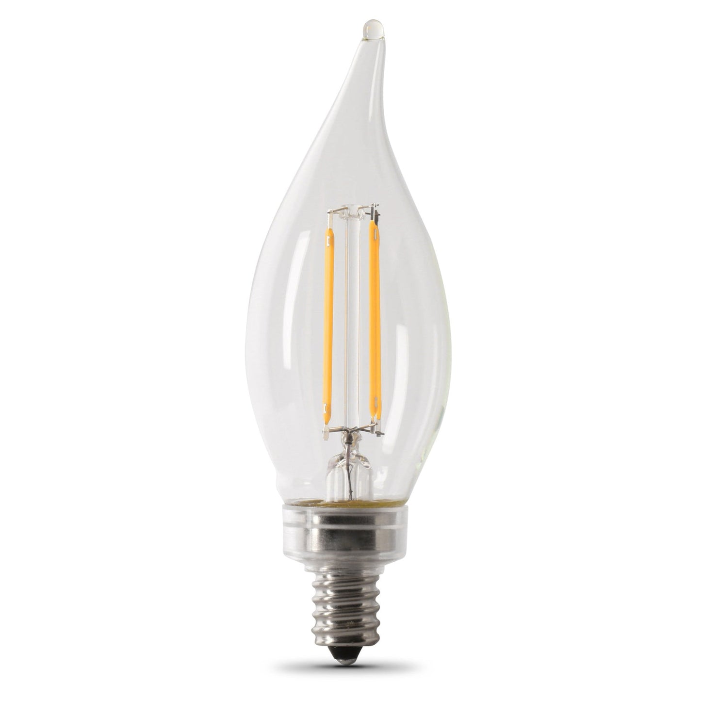 Feit Electric BPCFC100950CAFIL/2 10W (100W Replacement) Daylight (5000K) Flame Tip Filament LED (2-Pack)