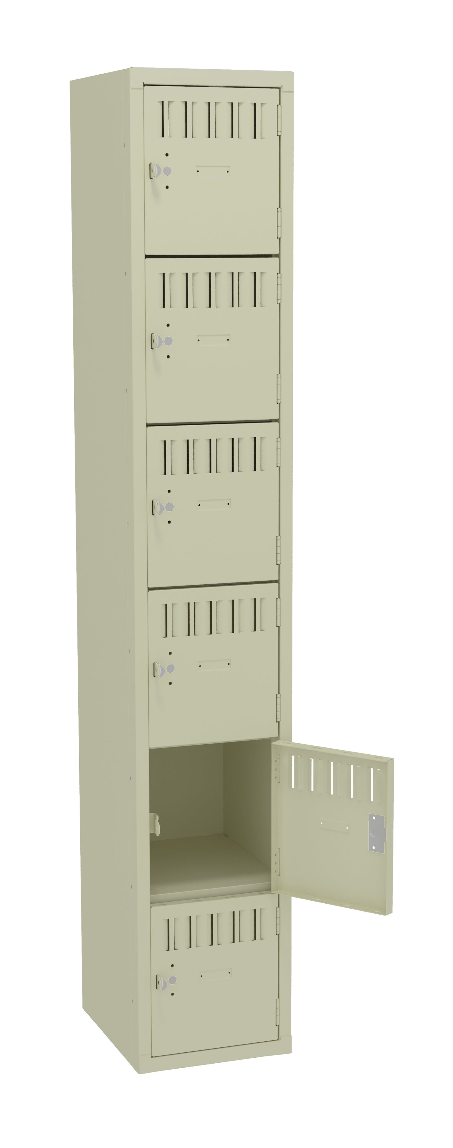 Tennsco BS6-121512-A 6 High Box Locker - One Wide, No Legs (Assembled)