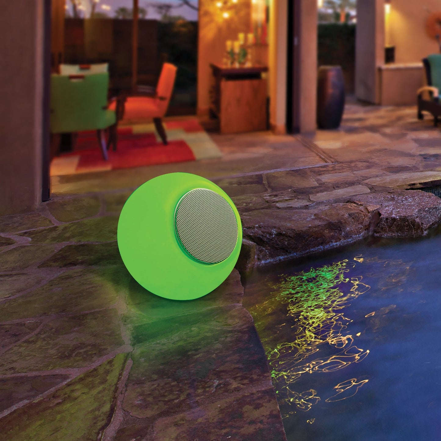 Feit Electric BTORB8RGBWBAT 8 in. Rechargeable Color Changing LED Orb with Bluetooth Speaker