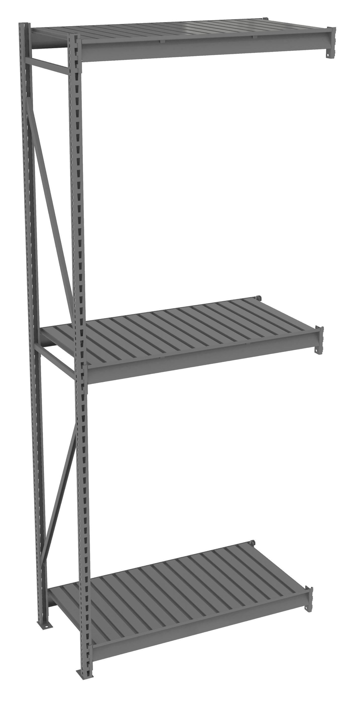 Tennsco BU-4824120CA Bulk Storage Rack Adder Unit With Corrugated Decking