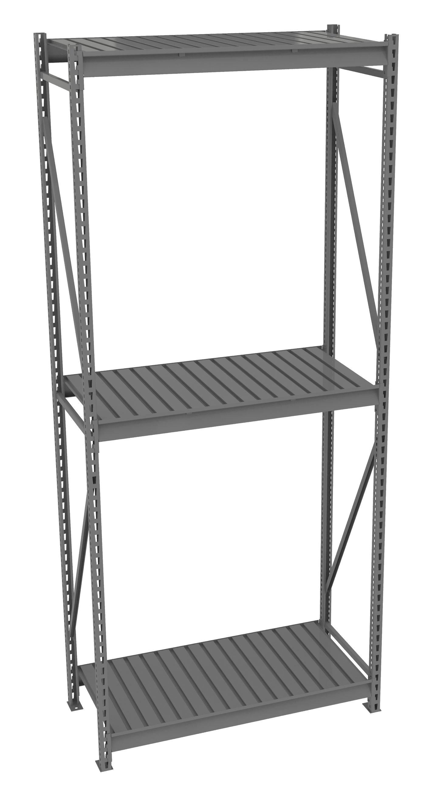 Tennsco BU-4824120CS Bulk Storage Rack Starter Unit With Corrugated Decking