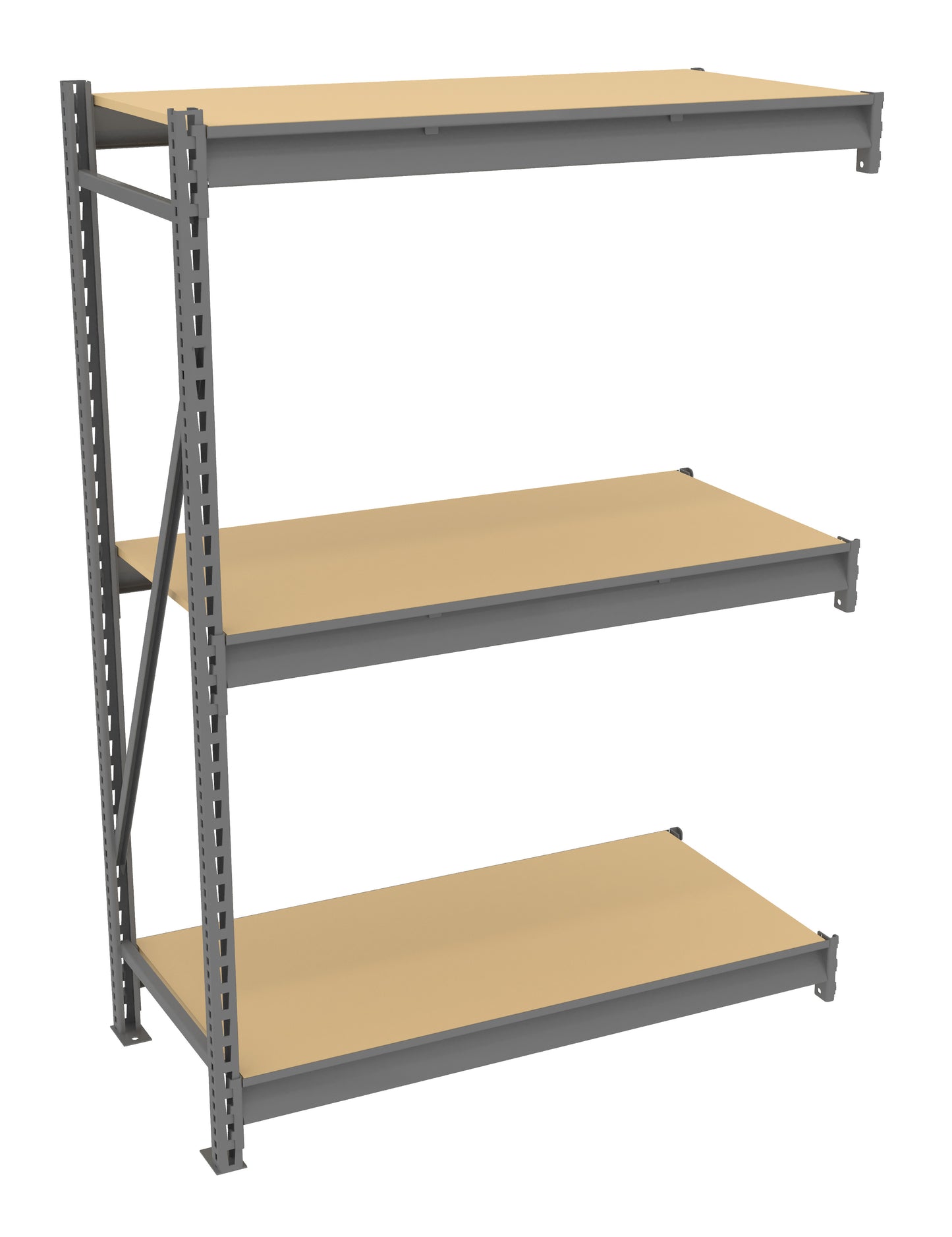 Tennsco BU-482472PA Bulk Storage Rack Adder Unit With Particleboard Decking