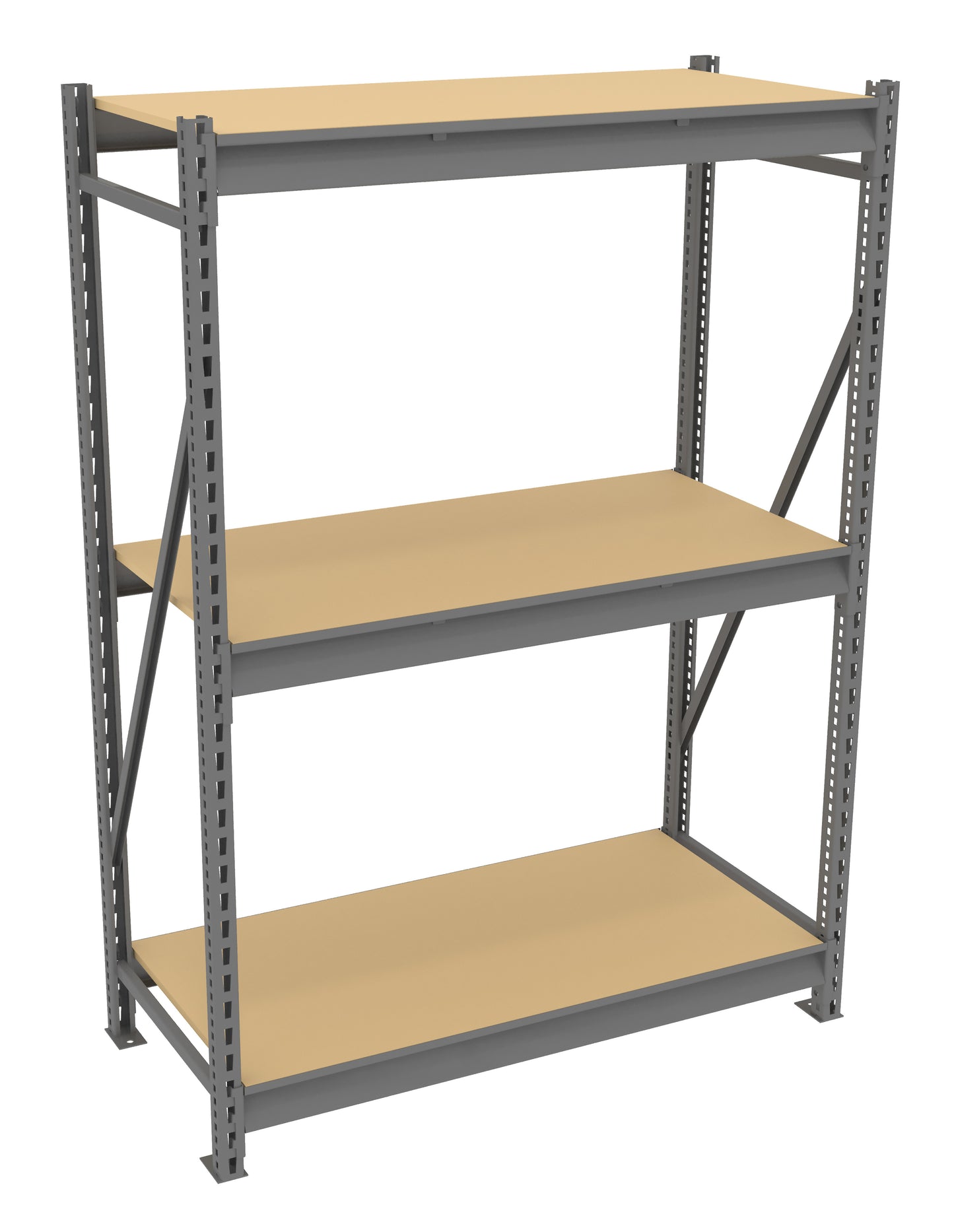 Tennsco BU-482472PS Bulk Storage Rack Starter Unit With Particleboard Decking