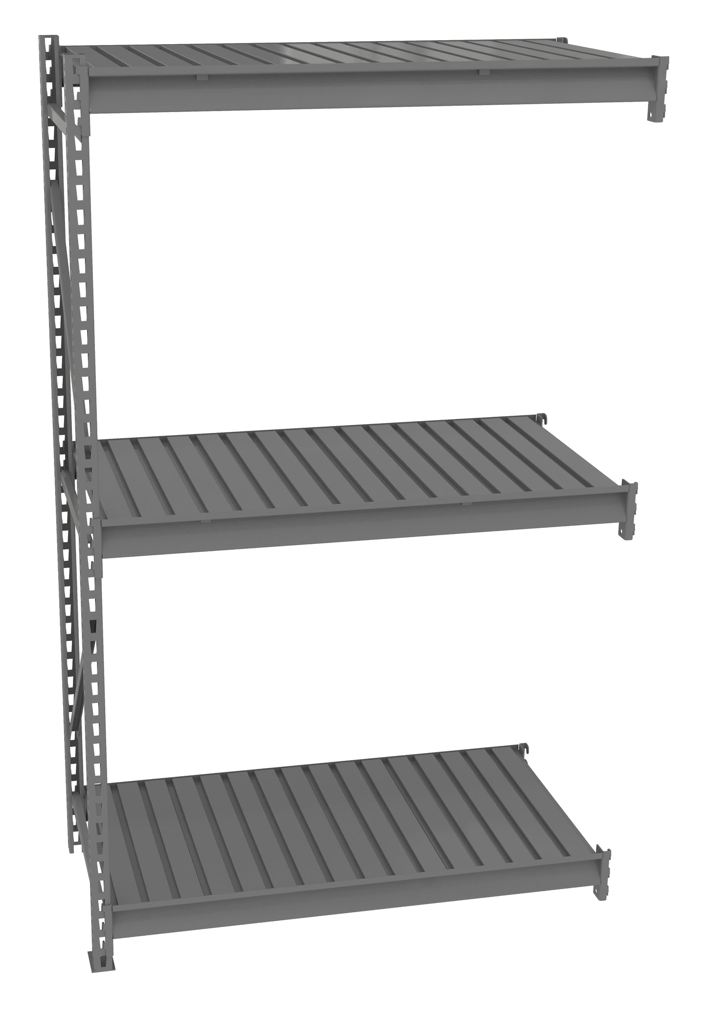 Tennsco BU-482484CA Bulk Storage Rack Adder Unit With Corrugated Decking