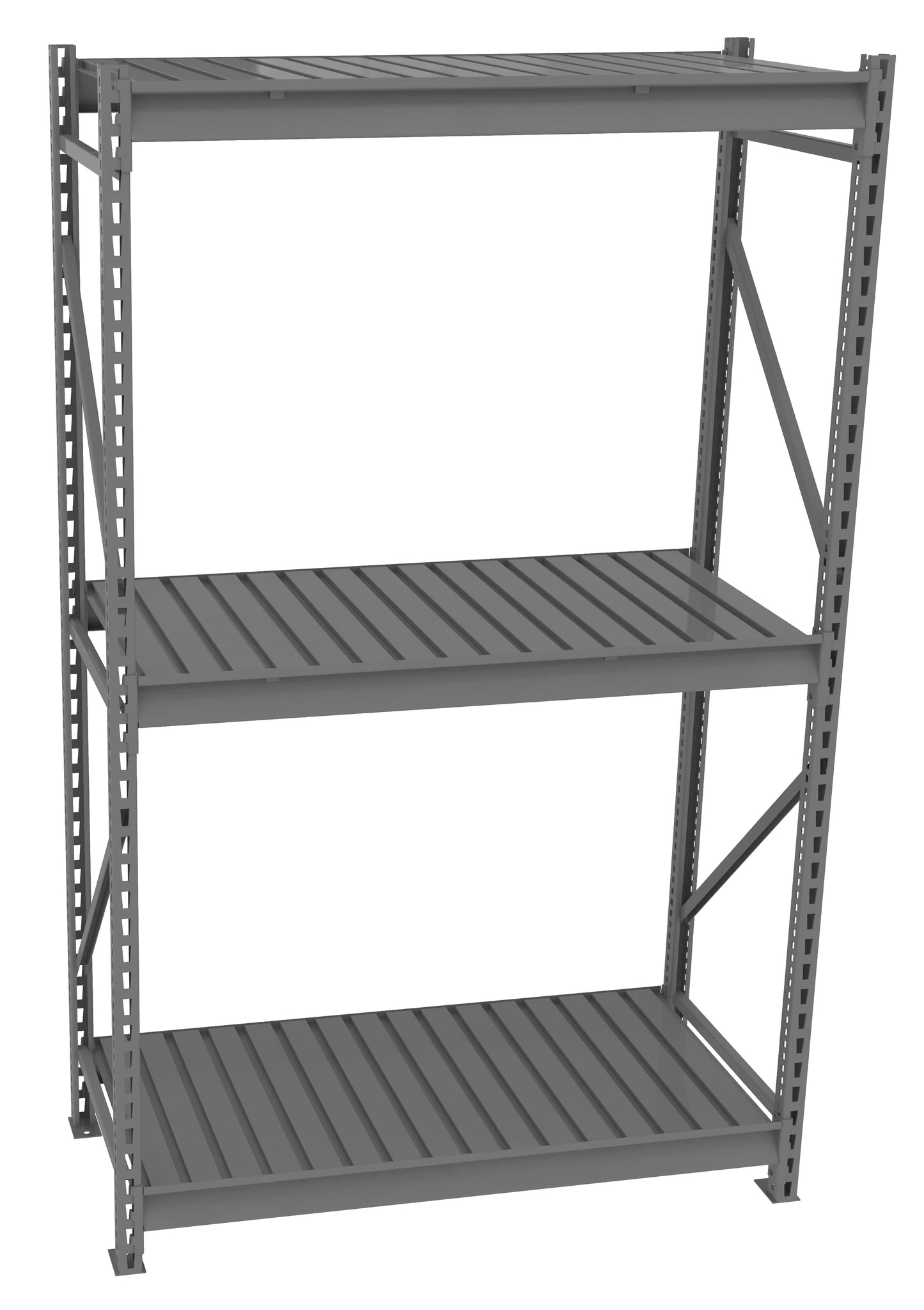 Tennsco BU-482484CS Bulk Storage Rack Starter Unit With Corrugated Decking