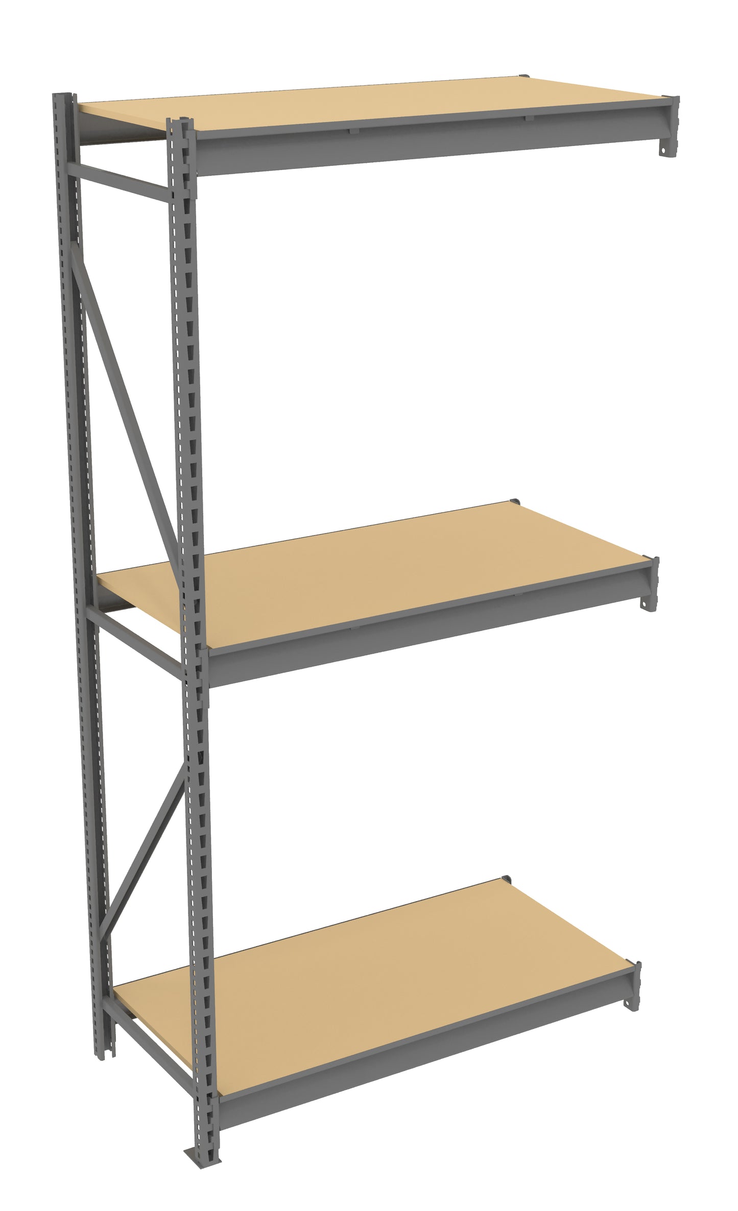 Tennsco BU-482496PA Bulk Storage Rack Adder Unit With Particleboard Decking