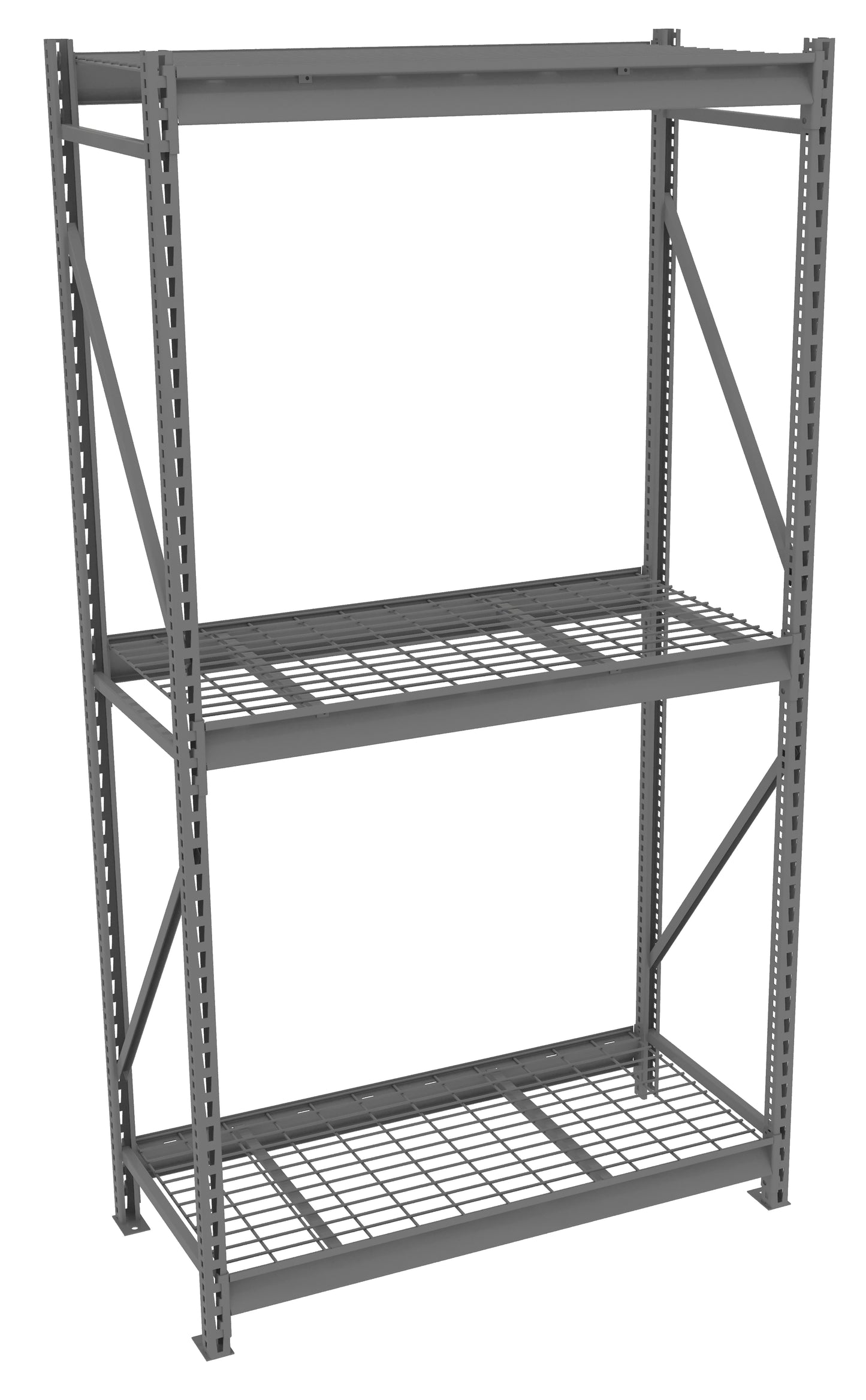 Tennsco BU-482496WS Bulk Storage Rack Starter Unit With Wire Decking
