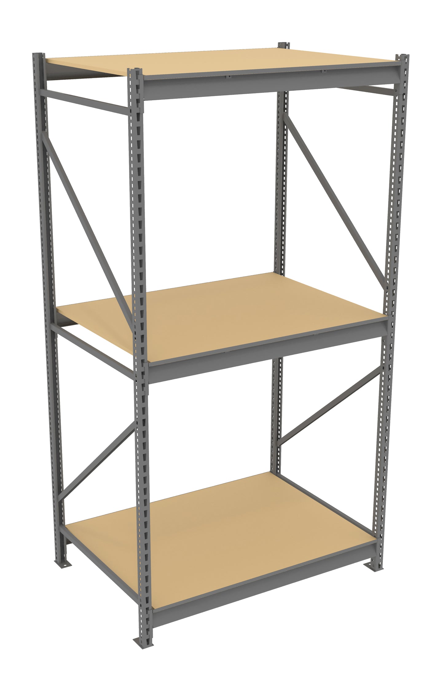 Tennsco BU-483696PS Bulk Storage Rack Starter Unit With Particleboard Decking