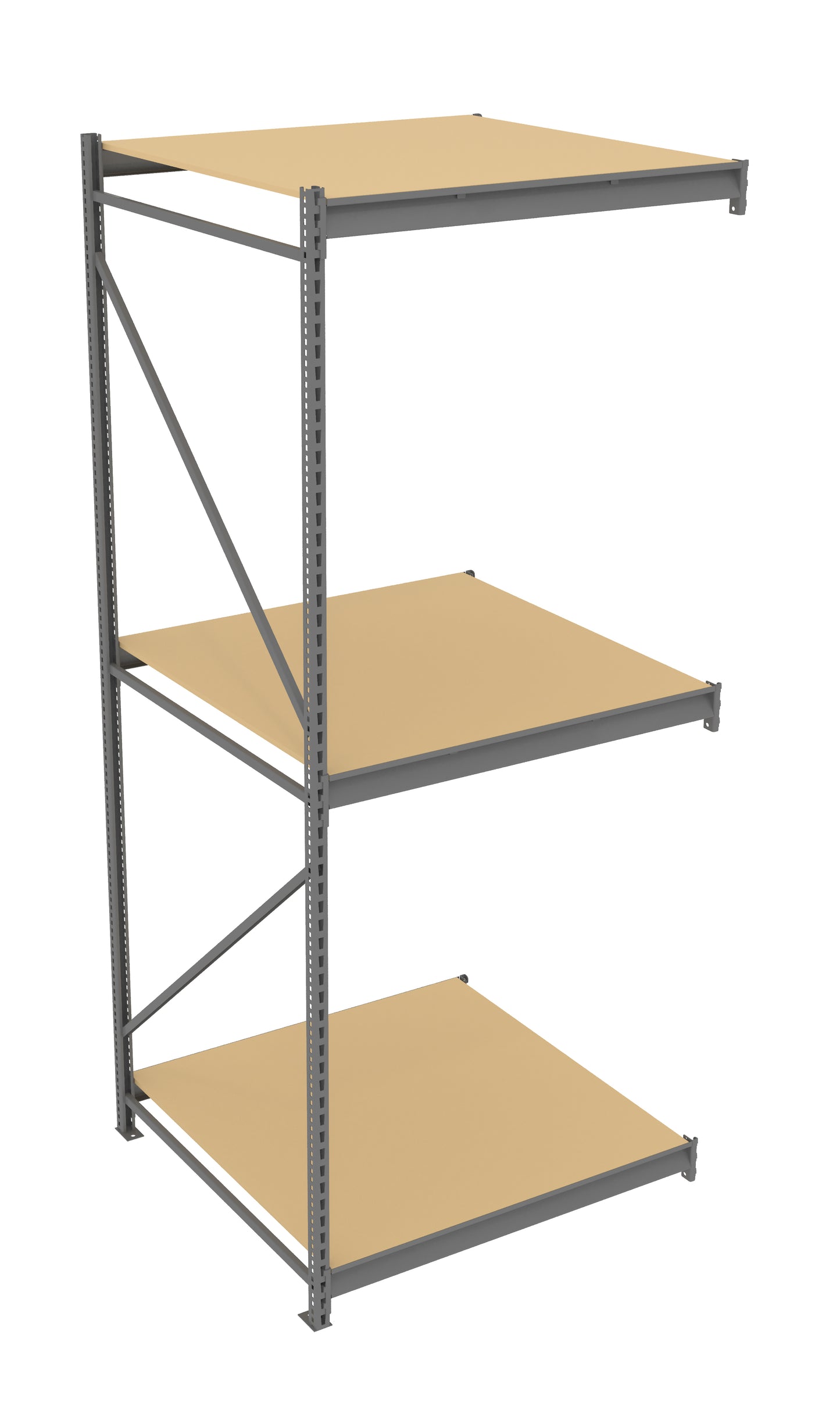 Tennsco BU-4848120PA Bulk Storage Rack Adder Unit With Particleboard Decking