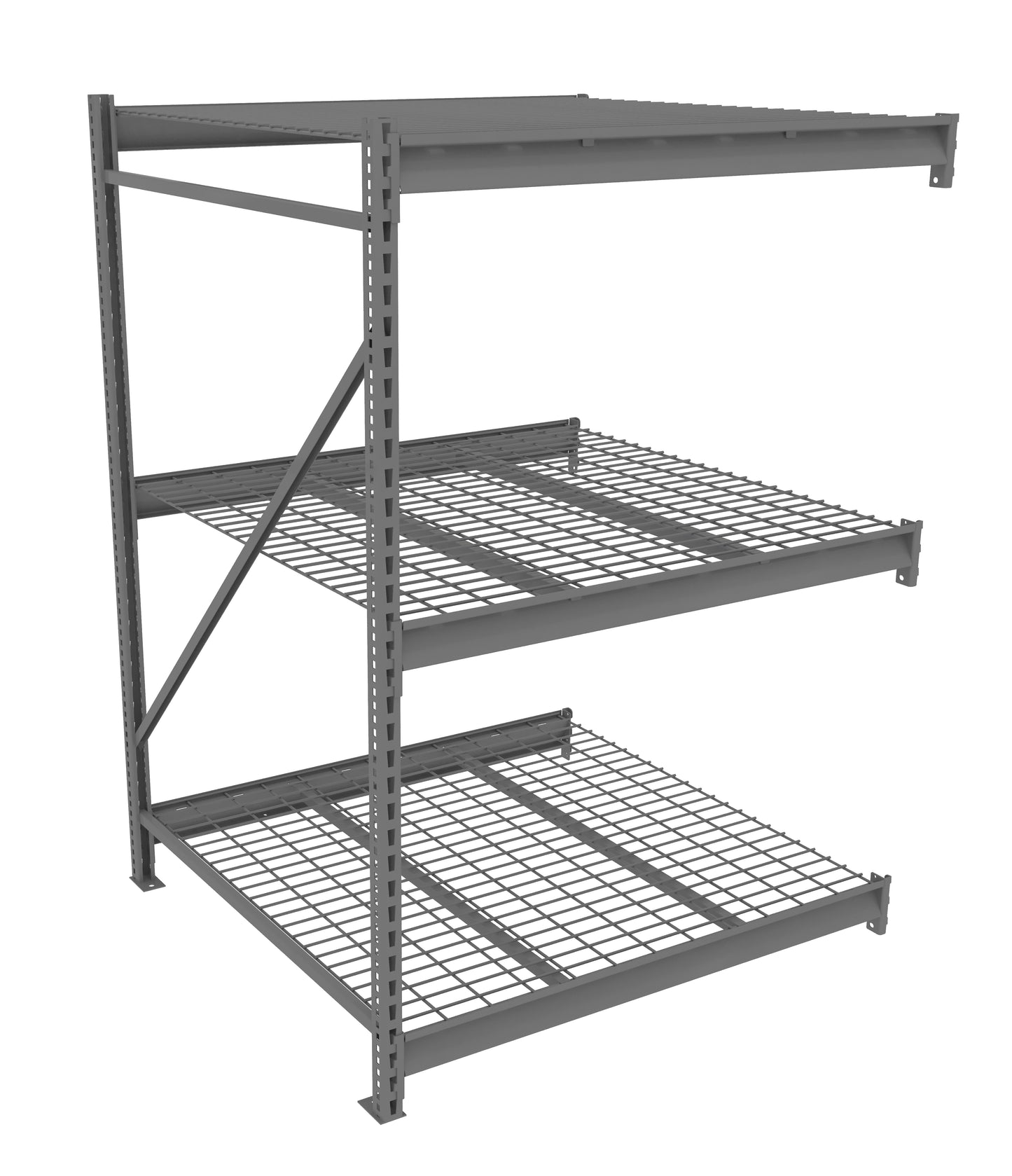 Tennsco BU-484872WA Bulk Storage Rack Adder Unit With Wire Decking