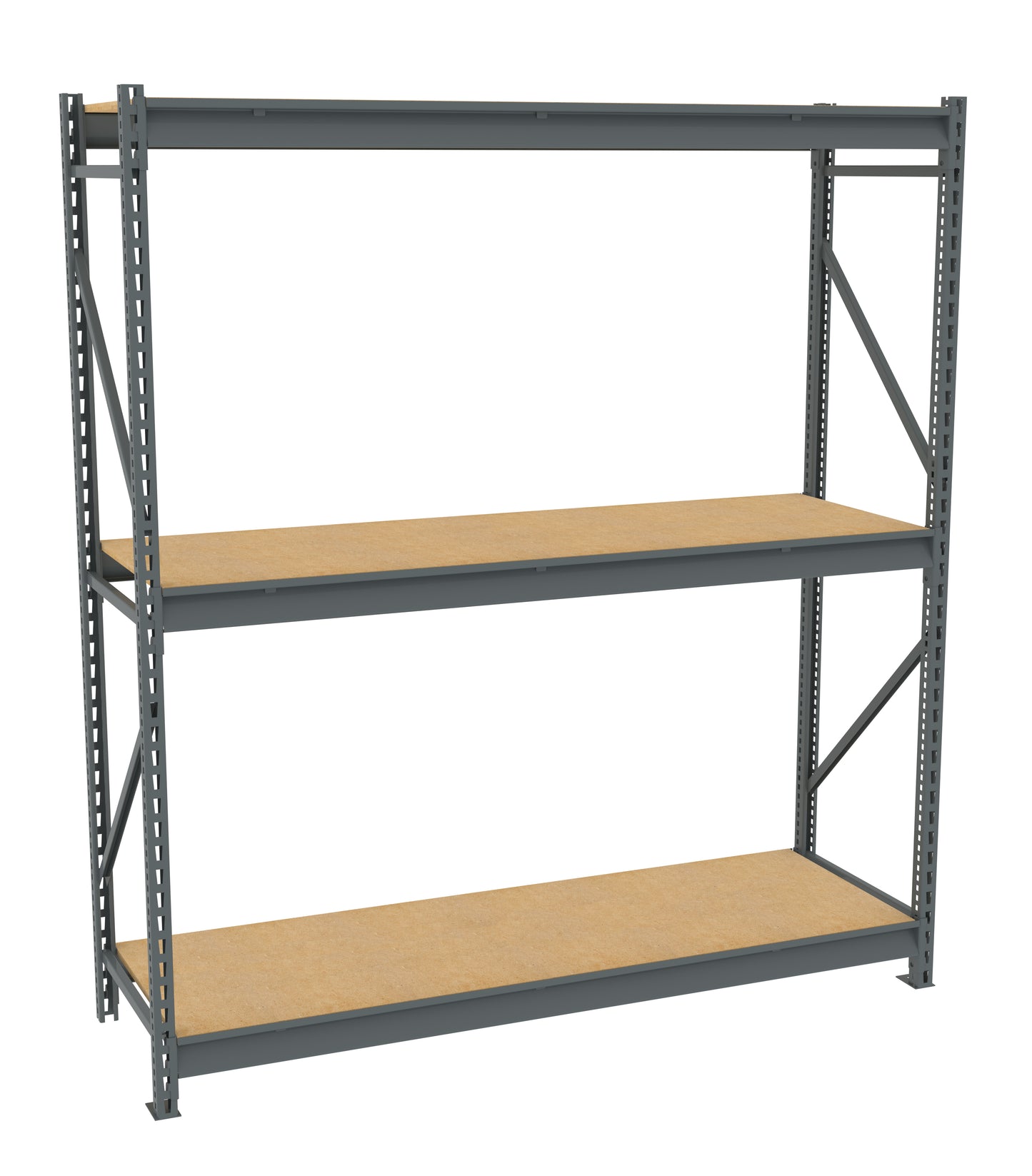 Tennsco BU-722484PS Bulk Storage Rack Starter Unit With Particleboard Decking