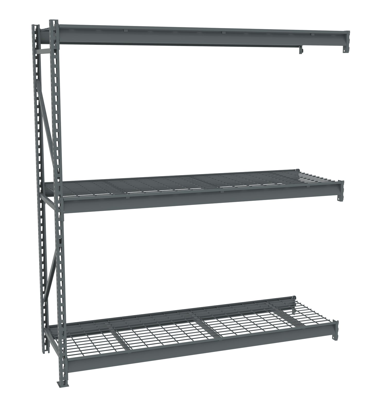 Tennsco BU-722484WA Bulk Storage Rack Adder Unit With Wire Decking
