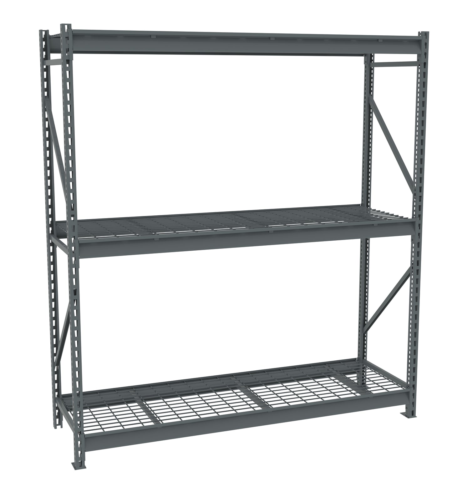 Tennsco BU-722484WS Bulk Storage Rack Starter Unit With Wire Decking