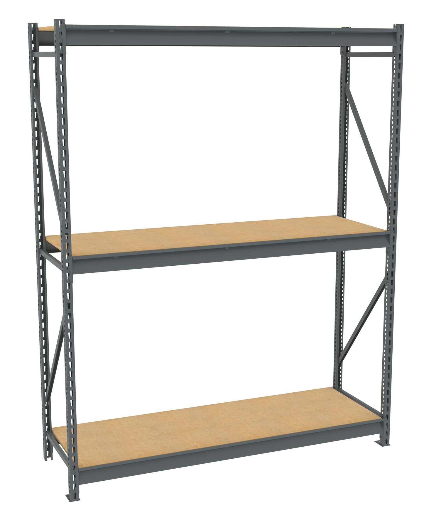 Tennsco BU-722496PS Bulk Storage Rack Starter Unit With Particleboard Decking