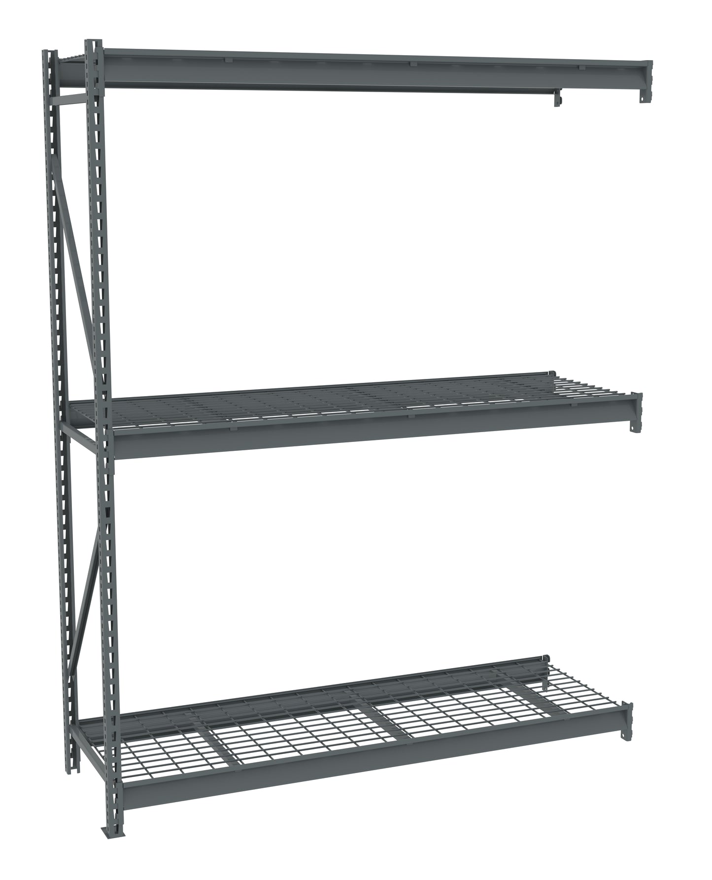 Tennsco BU-722496WA Bulk Storage Rack Adder Unit With Wire Decking