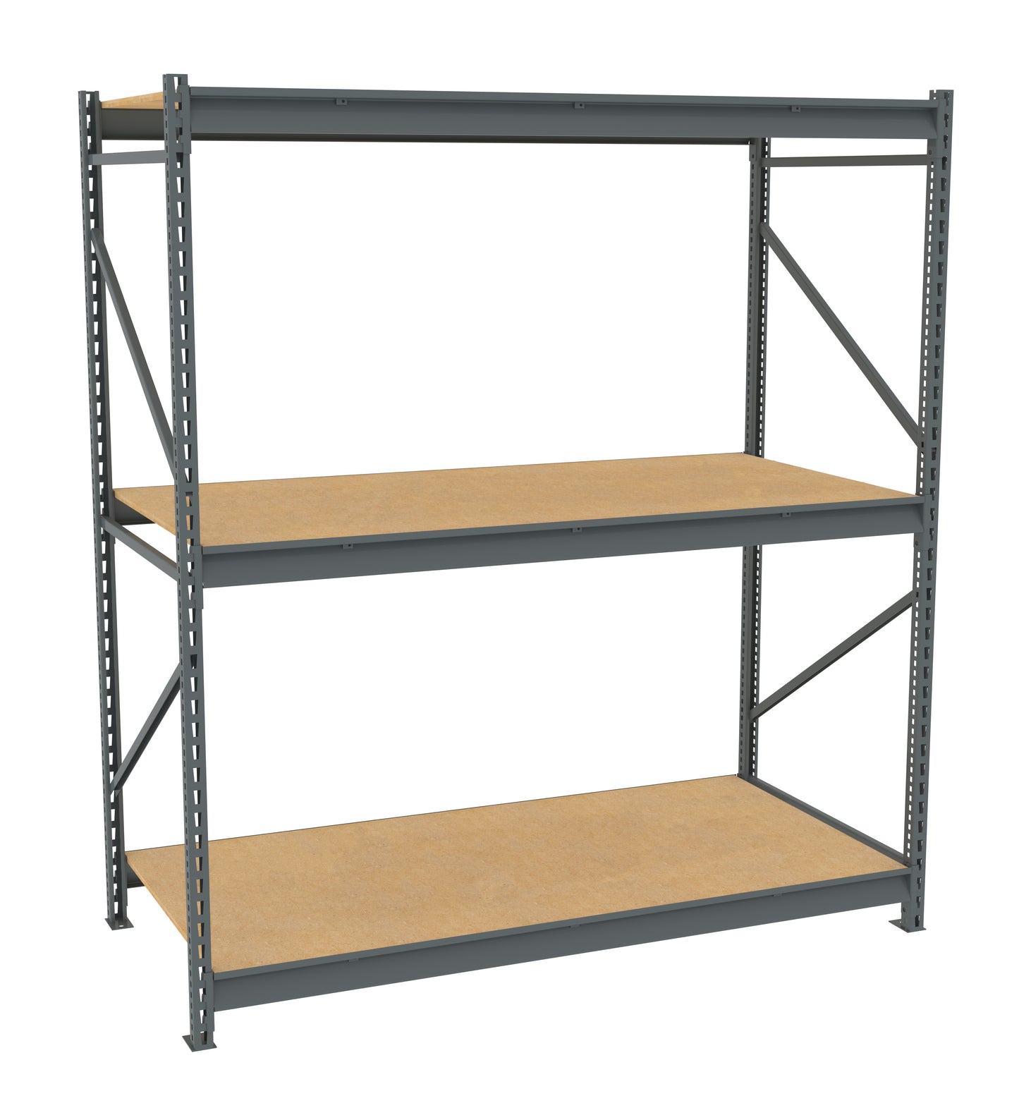 Tennsco BU-723684PS Bulk Storage Rack Starter Unit With Particleboard Decking