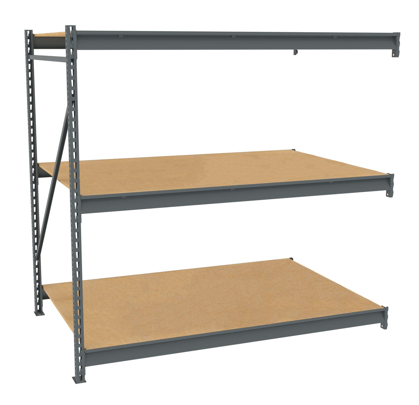 Tennsco BU-724872PA Bulk Storage Rack Adder Unit With Particleboard Decking