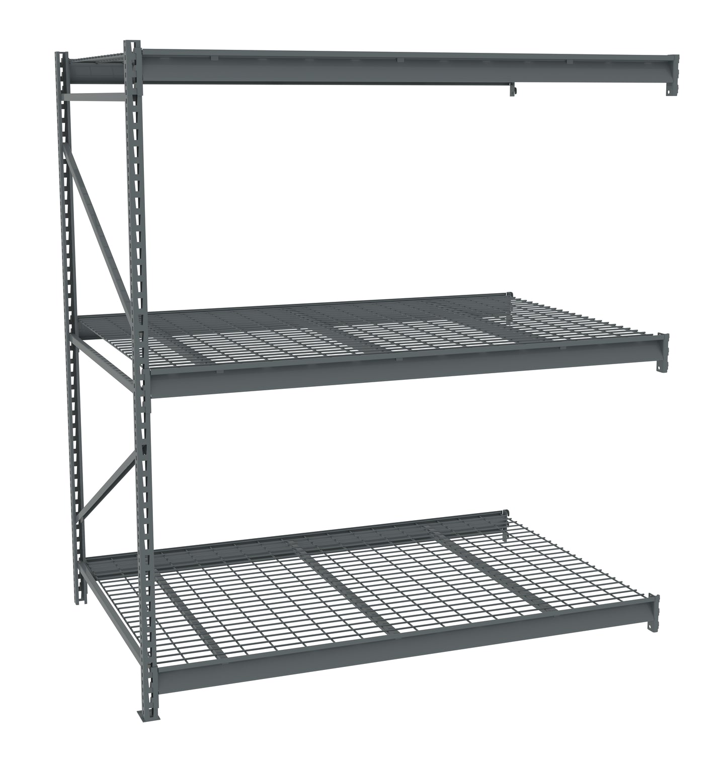 Tennsco BU-724884WA Bulk Storage Rack Adder Unit With Wire Decking