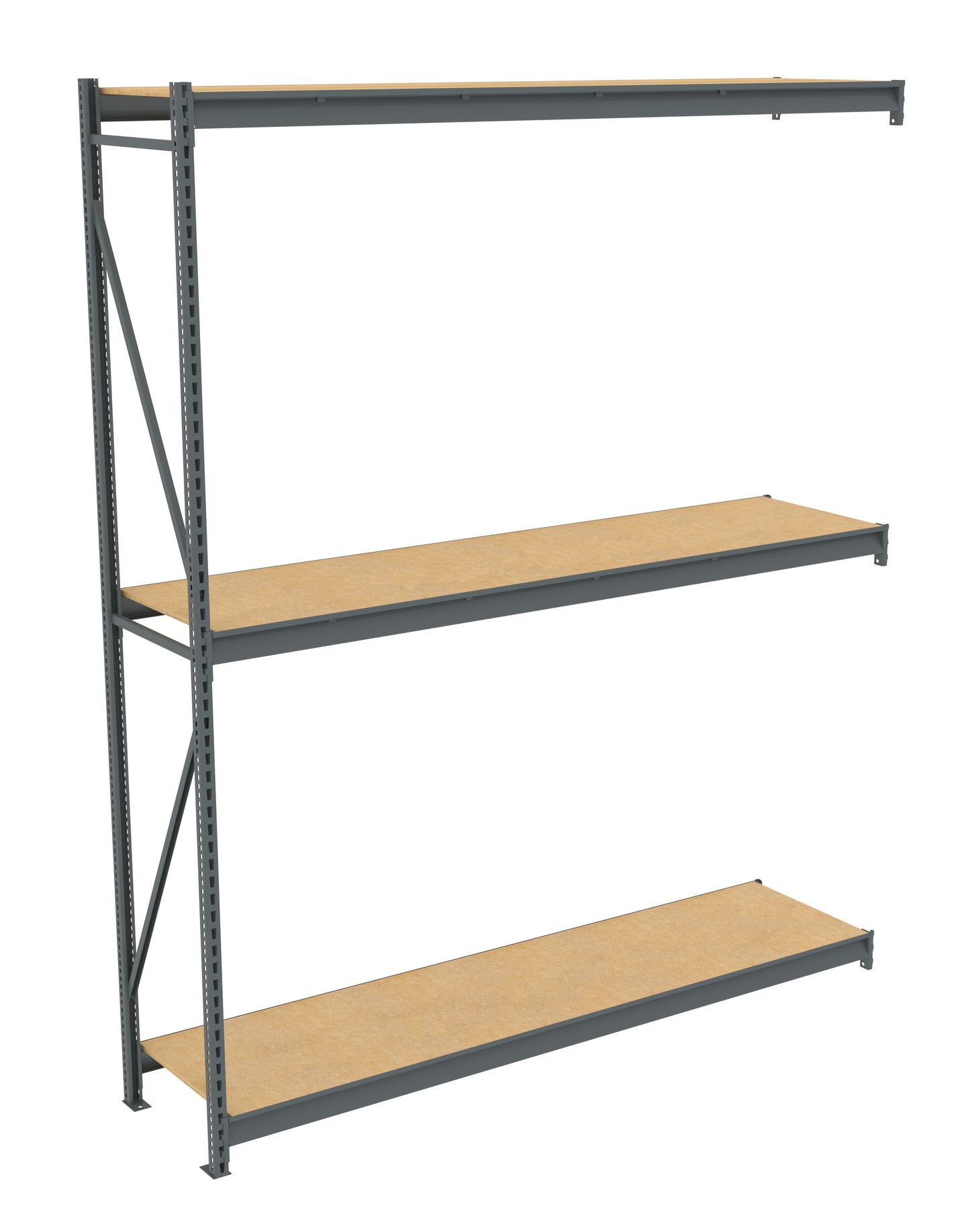 Tennsco BU-9624120PA Bulk Storage Rack Adder Unit With Particleboard Decking